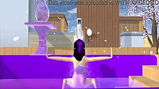 I watch the cartoon fox girl dance on my lap in POV