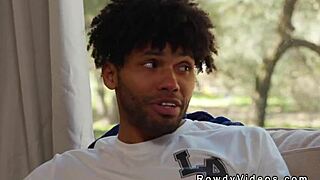 Black Gay Stud Nails White Roommate with Huge BBC