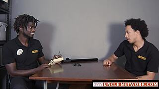 Sayunclenetwork com - muscle security officer bareback drills gay guy after a hot bj