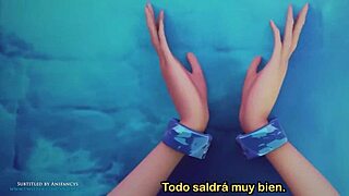 在这寒冷的天气里，动漫色情美女大屁股加热。看她们狂野阴户动作！