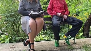 I Whipped Out My Dick Beside My Curvy Mother-In-Law. You Won't Believe The Handjob And Cum-Covered Action!