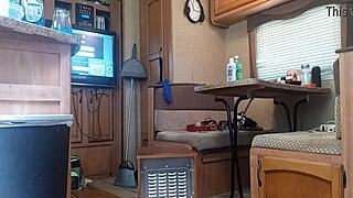 Friends camping alone in the wilderness