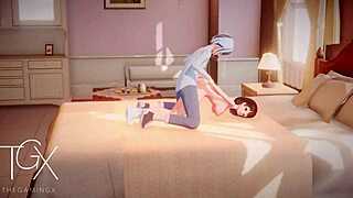 Anime hentai futanari games with sexy girl doing blowjob, cowgirl, and anal in wild positions!