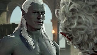 Gay fantasy adventure in Baldur's Gate 3 with Astarion