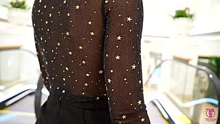 Horny latina Victoria June gets fucked in mall restroom 💦