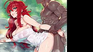 in highschool dxd rias gremory gets sexy in this hentai slideshow compilation