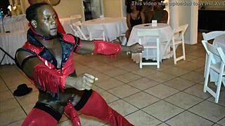 this jamaican stripper has a big surprise for the milfs, involving blowjobs and big cocks