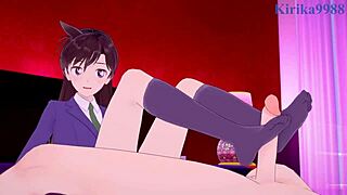 Ran Mouri and Sonoko Suzuki get into intense sex in Detective Conan hentai