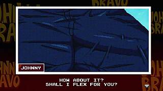 johnny bravo shows off his bravado in public antics