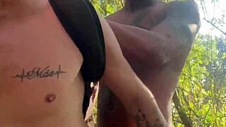 Big black hetero guy finds young guy thirsty for dick and fucks him hard!