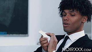 Ebony Dudes Adrian Hart and Tony Genius Fuck Bareback After Kissing