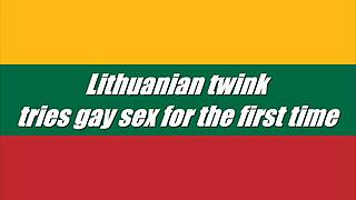 lithuanian twink tries gay sex first time