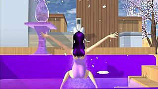 I watch the cartoon fox girl dance on my lap in POV