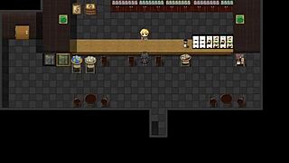 Sister Gives Blowjob Under Counter at Work in Hentai