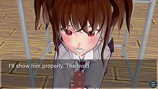 karin blows me under desk in school blazer