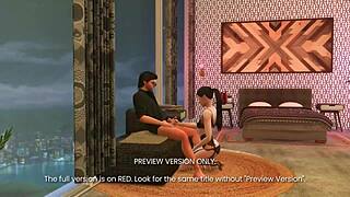 Birthday beats in 3d hentai preview with naughty sex