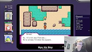 accidents lead to encounters at indoor pool in pokemon parody hentai game