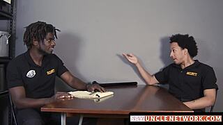 Sayunclenetwork com - muscle security officer bareback drills gay guy after a hot bj