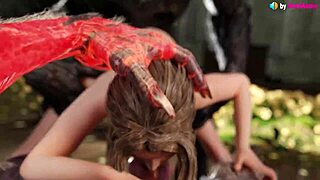 Aerith Deepthroats Two Werewolves In Anal Final Fantasy!