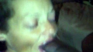 No Hands Bitch Swallows Creampie Cum in Mouth