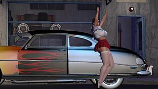 Hot Rod Dancer Alexxa Twerks Her Ass in Solo 3D Hentai Animation