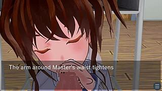 karin blows me under desk in school blazer