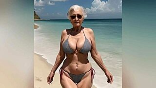 Granny Showing Her Sexy Bikini with Dirty Talk - Watch Nude?