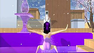 I watch the cartoon fox girl dance on my lap in POV