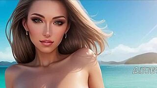 Virgin Sandra Naked on Beach, Who’ll Break Her In?