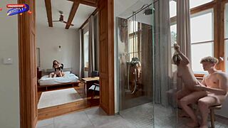 She said she didn’t mind joining our wild group fuck!