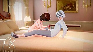 Anime hentai futanari games with sexy girl doing blowjob, cowgirl, and anal in wild positions!