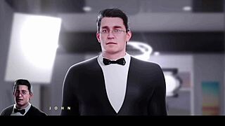 Touching Stepmom's Tits In Front Of Boyfriend In Hentai Game