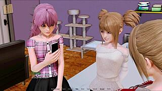 Harem hotel 202 in anime and hentai style