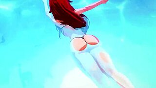 Roxy migurdia fucked by pool, eris watching, mushoku tensei chapter 2