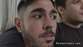 Black Gay Stud Nails White Roommate with Huge BBC