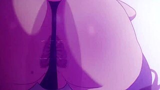 In this cartoon anime hentai, the big ass character performs a silent twerk dance