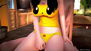 Hot girlfriend craves sex in room before sleep 😏 Hentai 3D