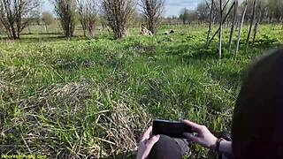 We get caught ass fucking hard in public spot