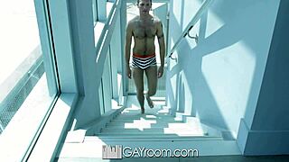 hd gayroom - two hot guys and impressive loads of cum