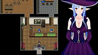 Sister Gives Blowjob Under Counter at Work in Hentai