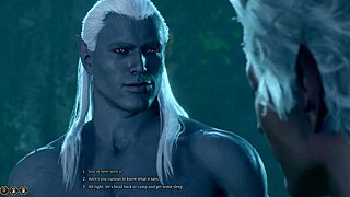 Gay fantasy adventure in Baldur's Gate 3 with Astarion