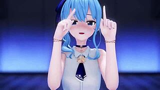 Wow, check out MMD R-18 Suisei stripping in Luvoratorrrrry!