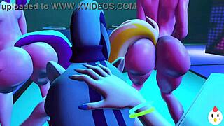 Animated porn compilation with 3D dick action