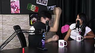 DJ Rafa, Loira, and Mateus Hwang in sheer red avoid casual sex. Brazilian amateurs shine in sexy compilation.