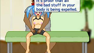 pixel town sideshow group banging with bondage and toys