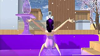 I watch the cartoon fox girl dance on my lap in POV