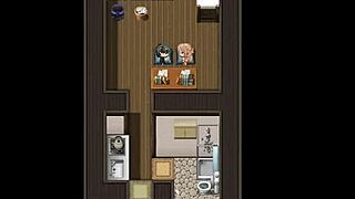 Sister Gives Blowjob Under Counter at Work in Hentai