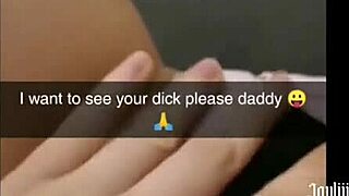 Sexting my best friend's dad on Snapchat till I cum hard 😏
