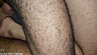 Hot sex with doorman and friend in apartment