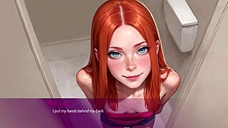 Horny wife fucked in public toilet?